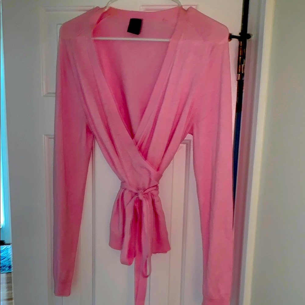 Gap, size L, Pink Wrap Cardigan
